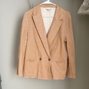 Topshop Camel Double-Breasted Blazer